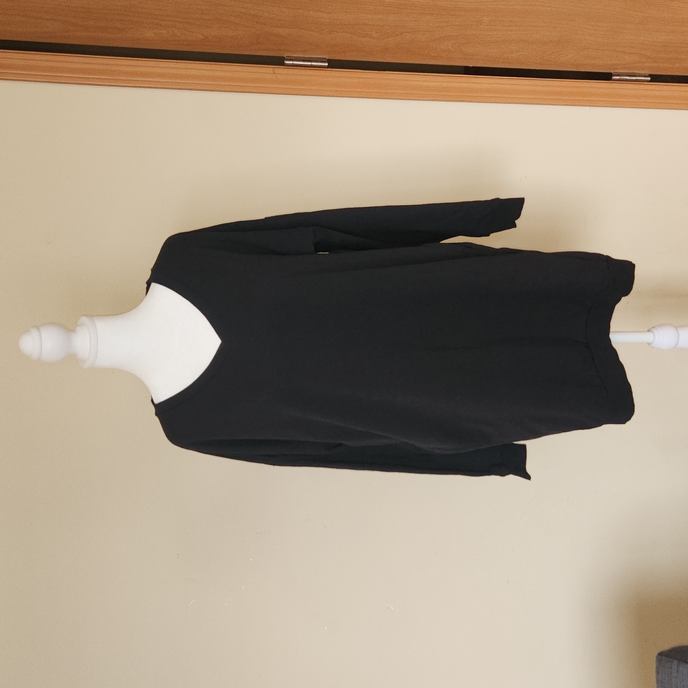 Zenana Outfitters Long Black Sweater for Women Size S/M
